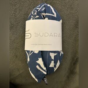 Sudara Blue and White Floral Lavender Scented Neck Pillow, Eye Mask and Tote Bag